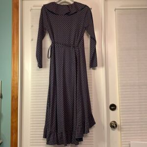 Matilda‎ Jane Teal Ruffle Wrap Fall Dress Small